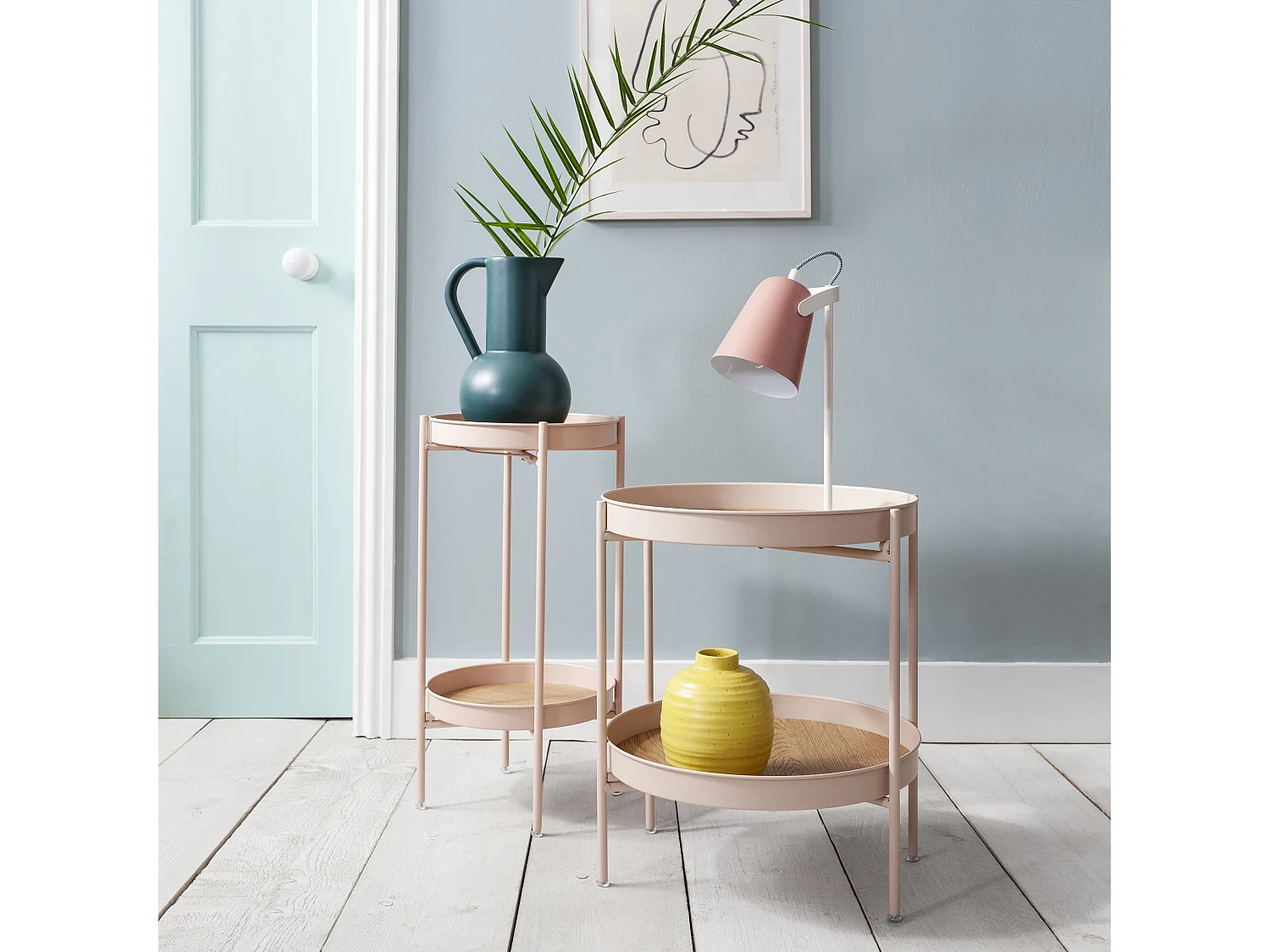 Noa & Nani Solna Large Coffee Table in Blush Pink