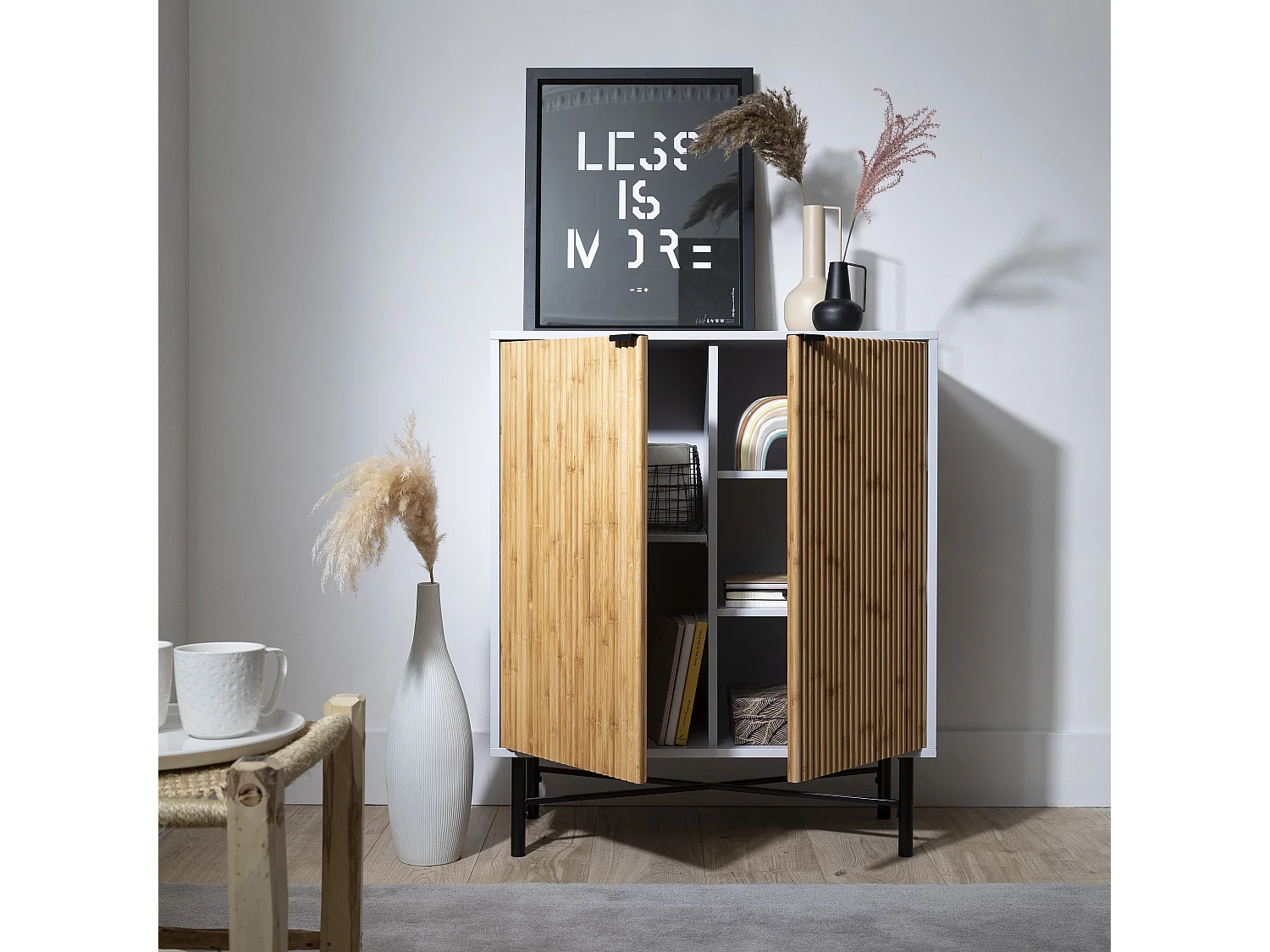 Rökstorp Sideboard in Grey & Pine