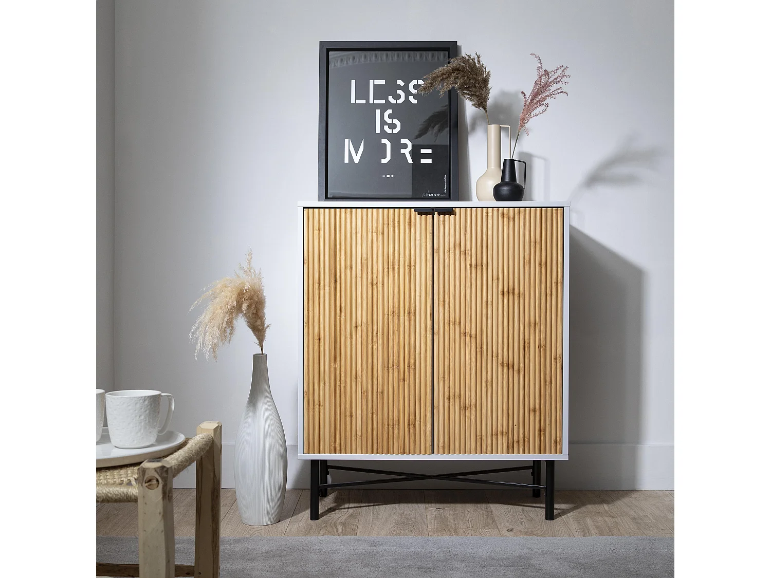 Rökstorp Sideboard in Grey & Pine