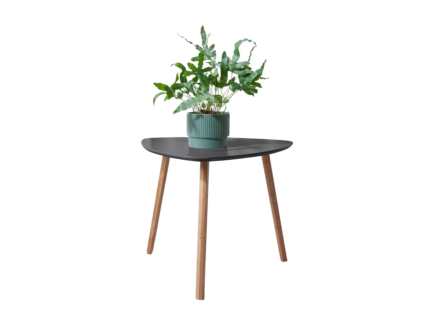 Malme Side Table Large in Storm Grey and Natural Pine