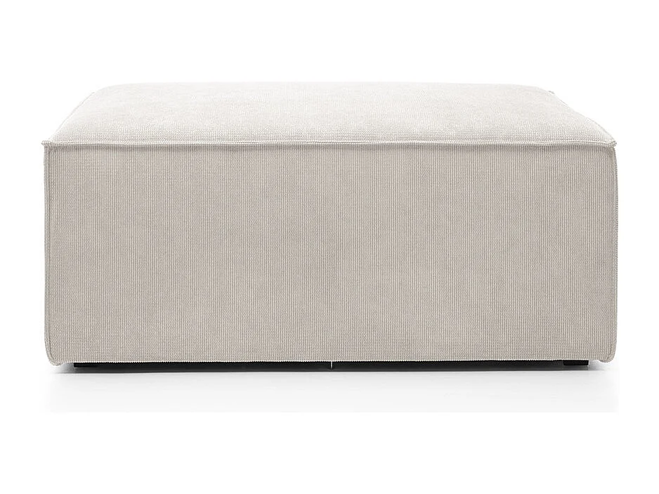 Doris Reversible Footstool in White with High-Density Foam