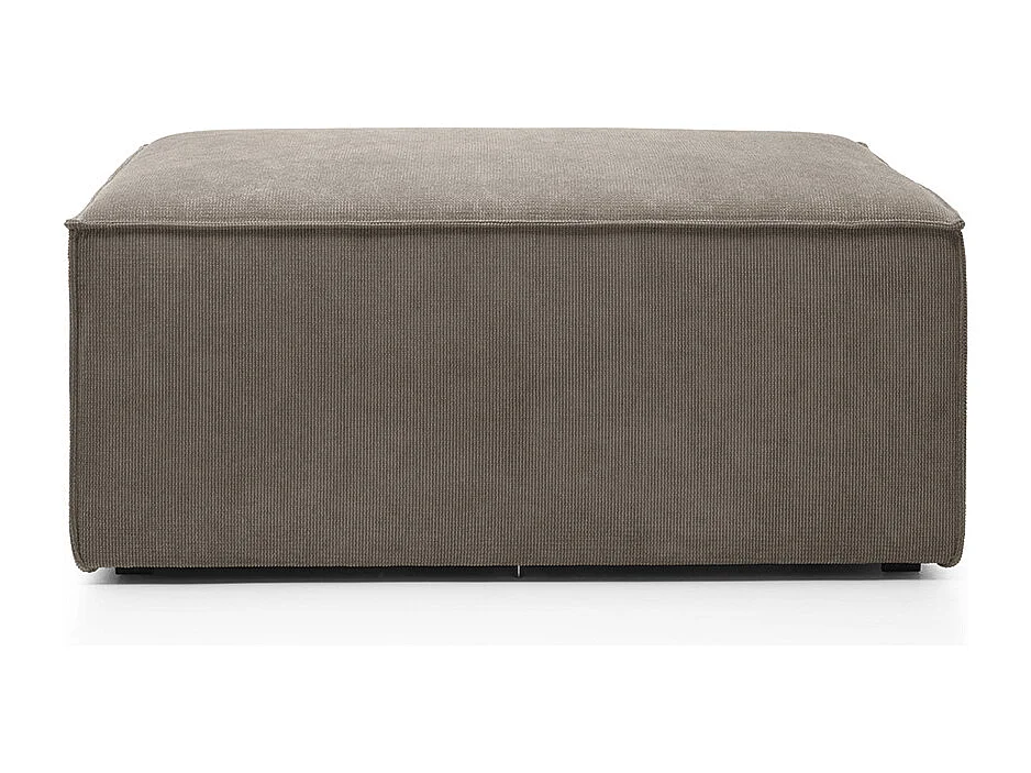Doris Reversible Footstool in Brown with High-Density Foam