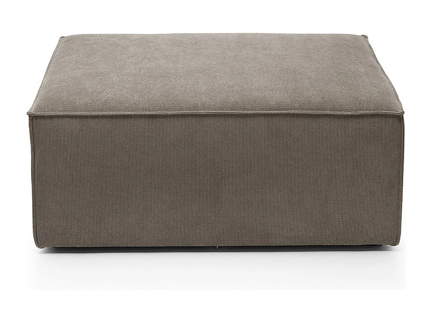 Doris Reversible Footstool in Brown with High-Density Foam