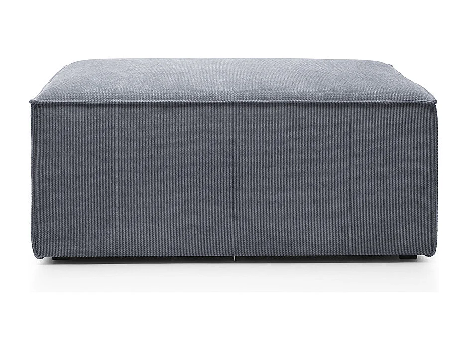 Doris Reversible Footstool in Dark Grey with High-Density Foam