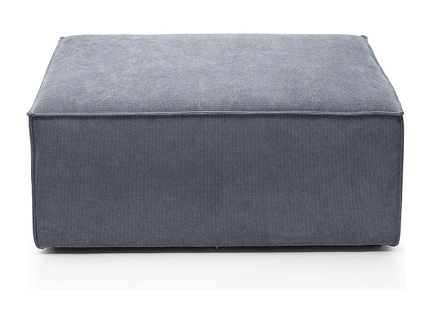 Doris Reversible Footstool in Dark Grey with High-Density Foam