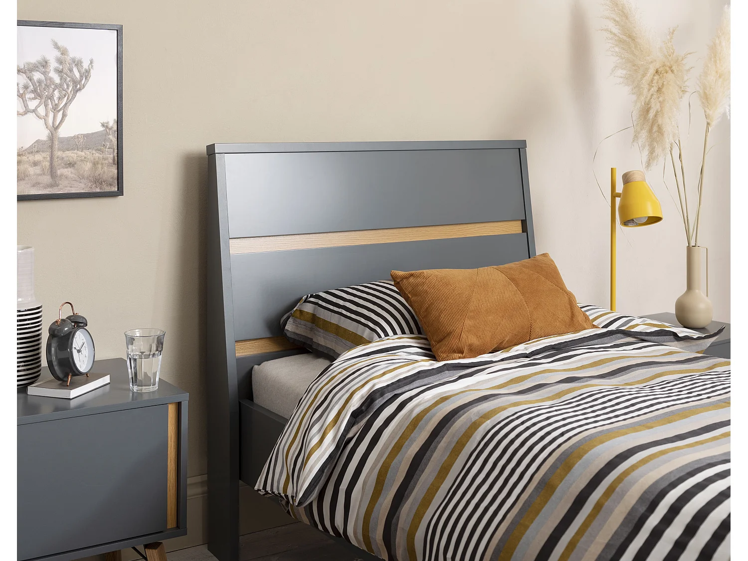 Noa & Nani Otto Single Bed Frame in Grey