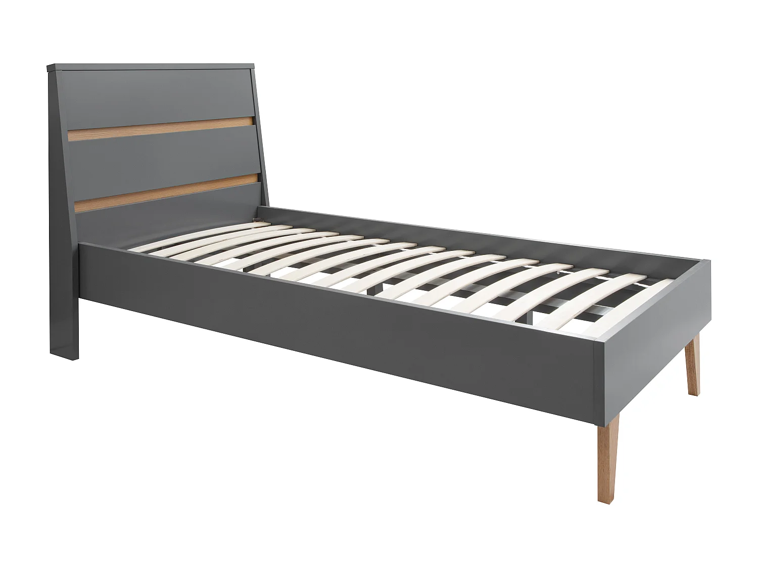 Noa & Nani Otto Single Bed Frame in Grey
