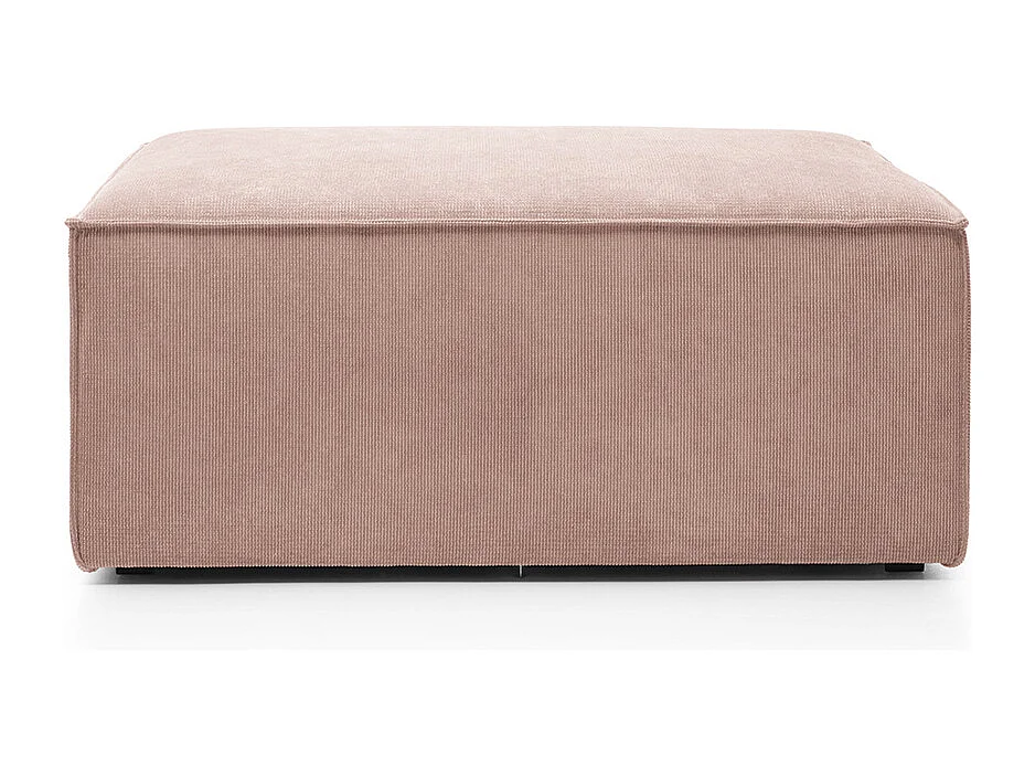 Doris Reversible Footstool in Pink with High-Density Foam