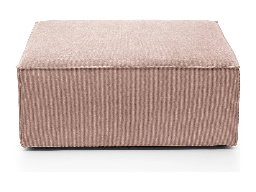 Doris Reversible Footstool in Pink with High-Density Foam