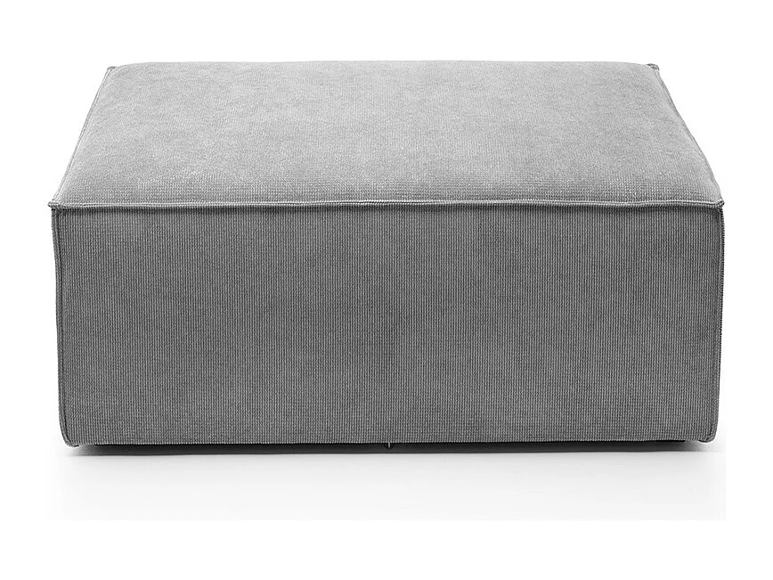 Doris Reversible Footstool in Light Grey with High-Density Foam
