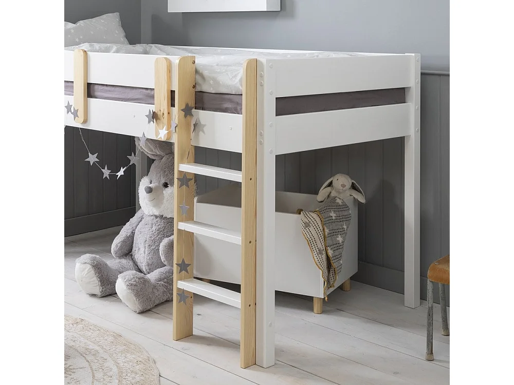 Noa & Nani Una Midsleeper Cabin Bed in White