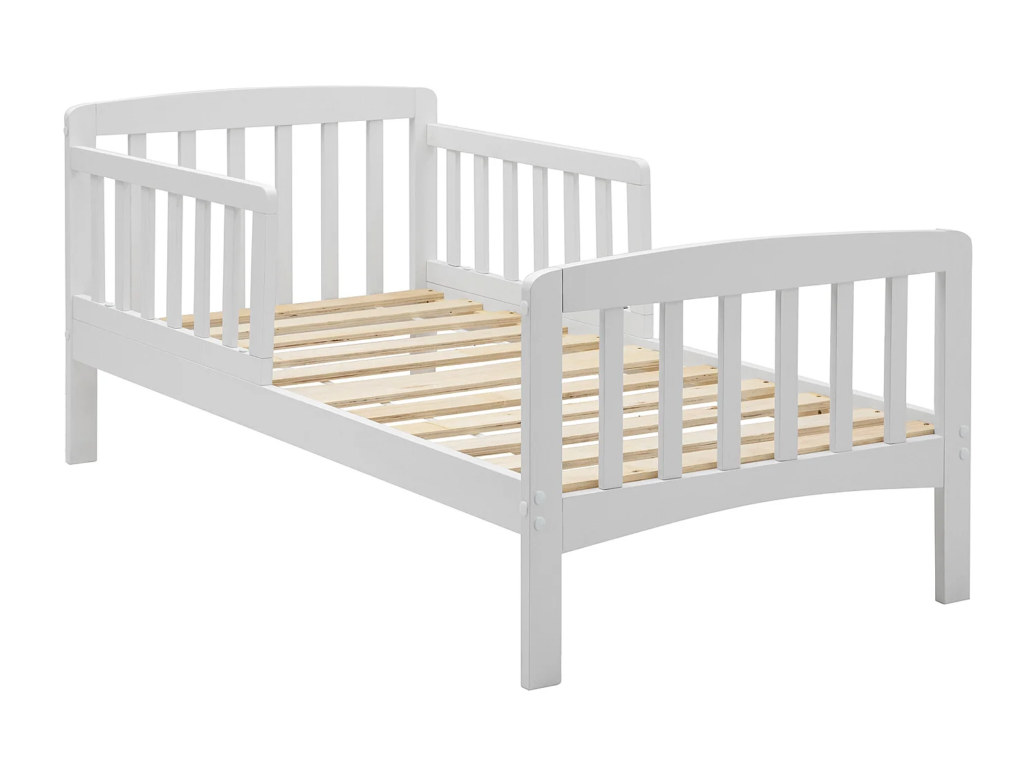 Noa & Nani Juni Toddler Bed Solid Wood in White