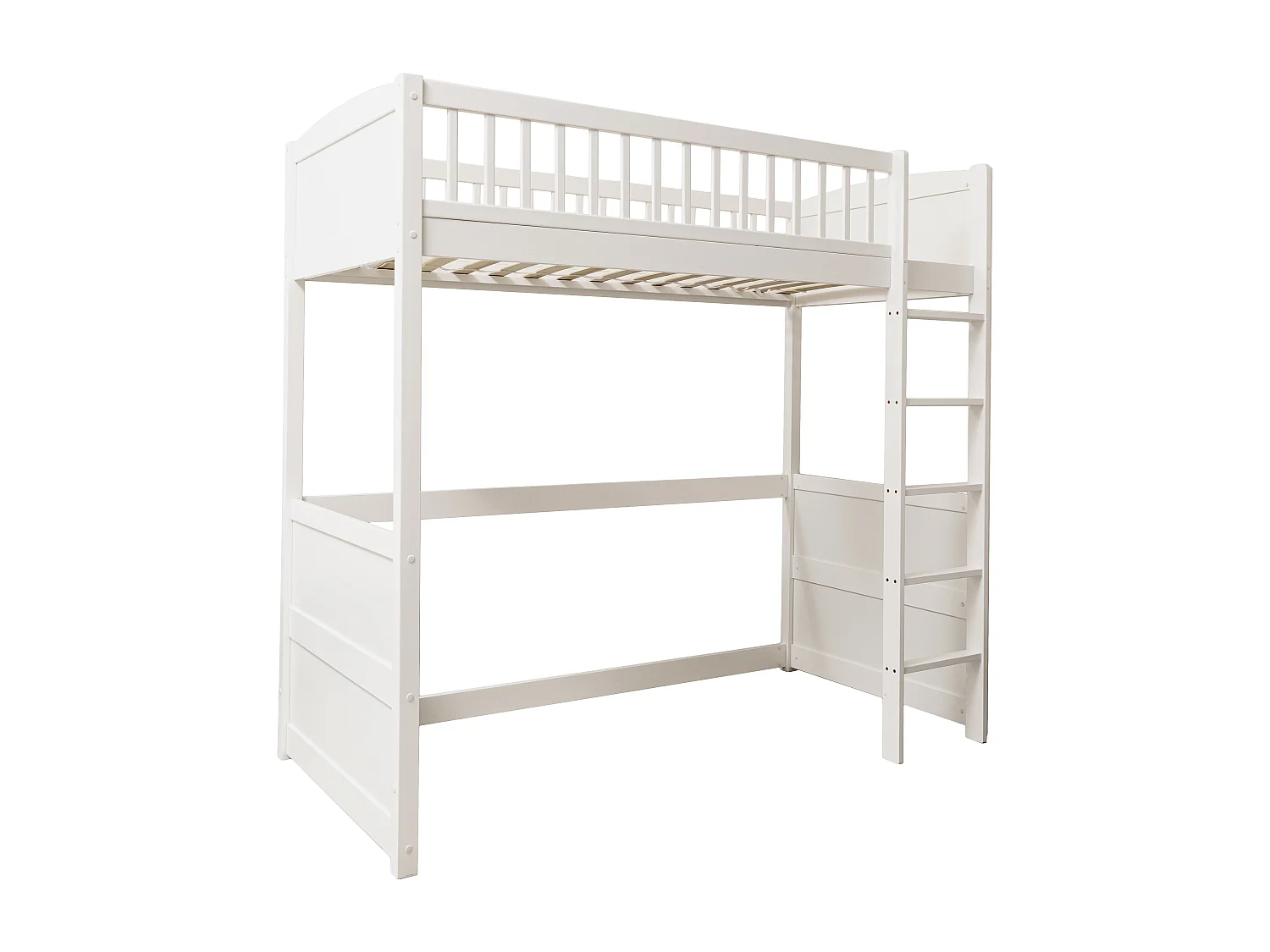 Noa & Nani Lottie Highsleeper Cabin Bed with Straight Ladder in White