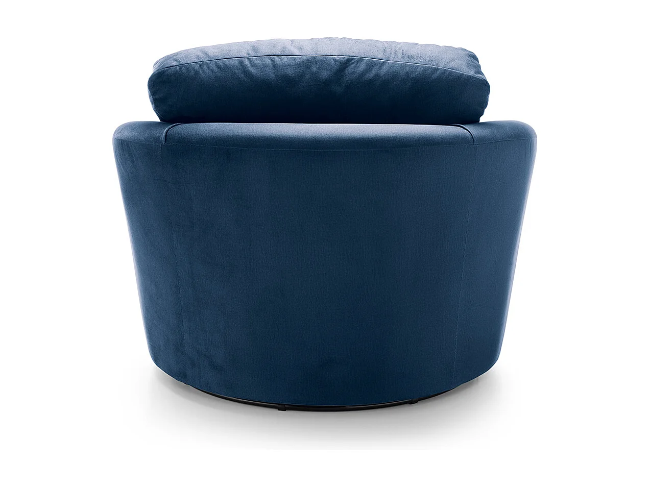 Chicago Velvet Swivel Chair in Dark Blue