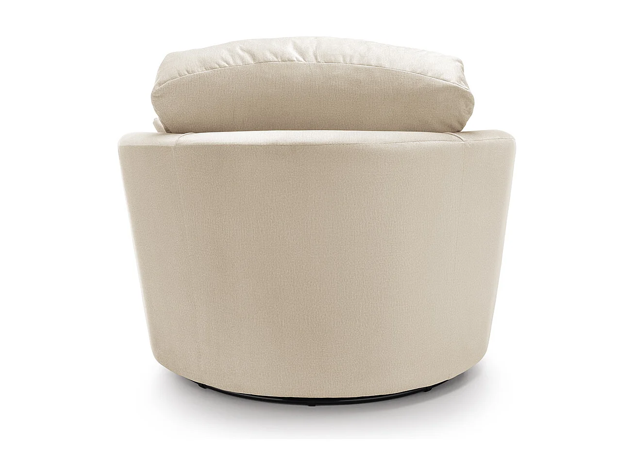Chicago Velvet Swivel Chair in Cream