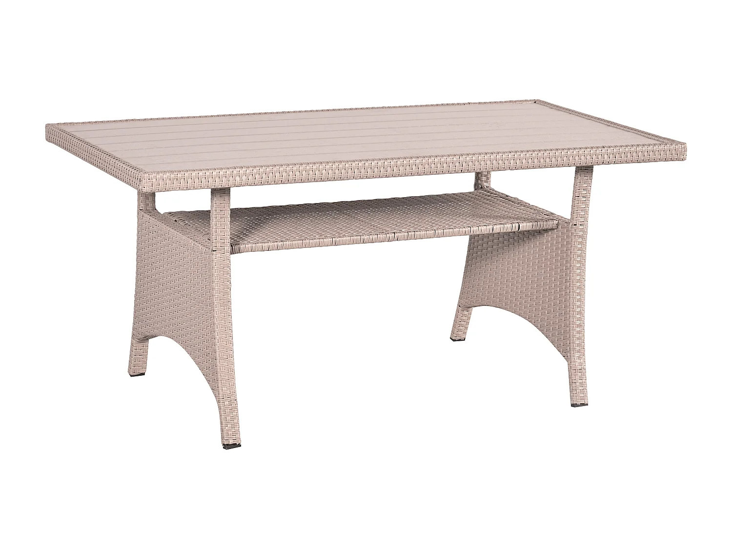 York 8 Seat Rattan Corner Sofa Dining Set - Light Grey