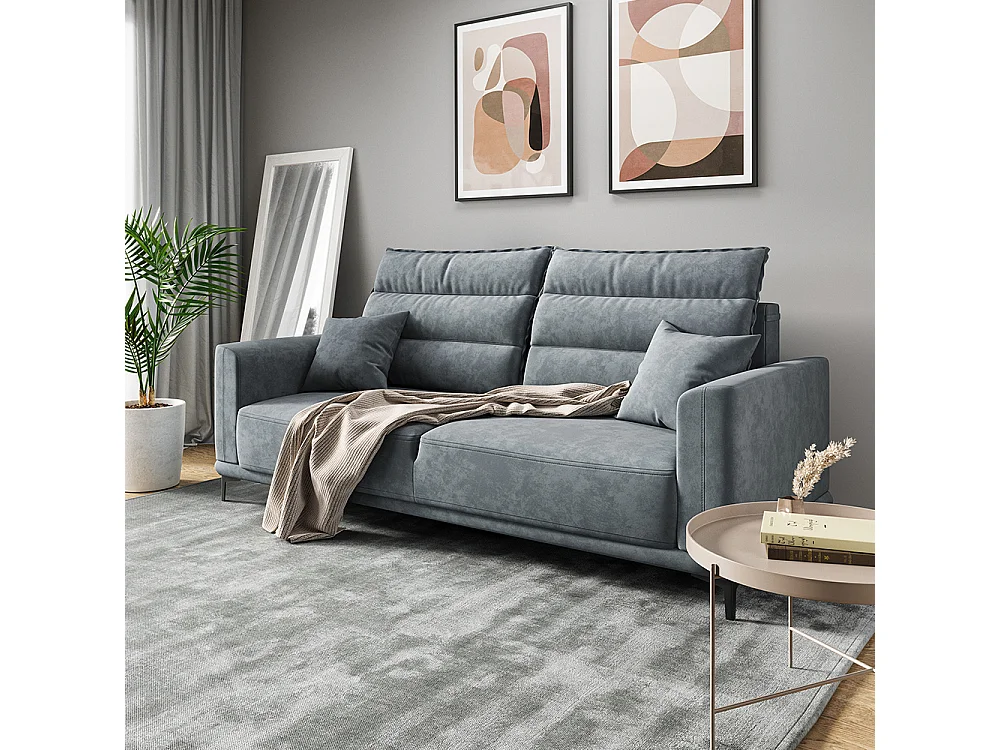 Sofa grau 236x100x87.5 caprioli