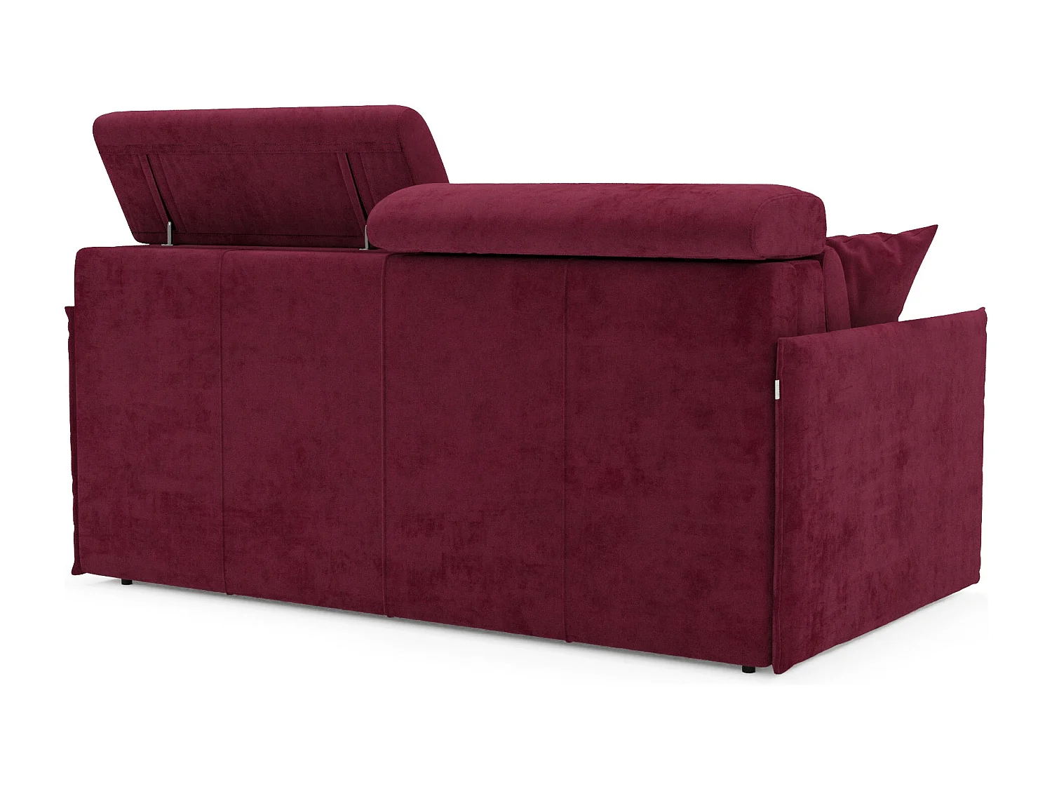 Miryam Divano letto con poggiatesta reclinabili e comfort maxi - design compatto in morbido tessuto smacchiabile T31 189 cm vinaccia