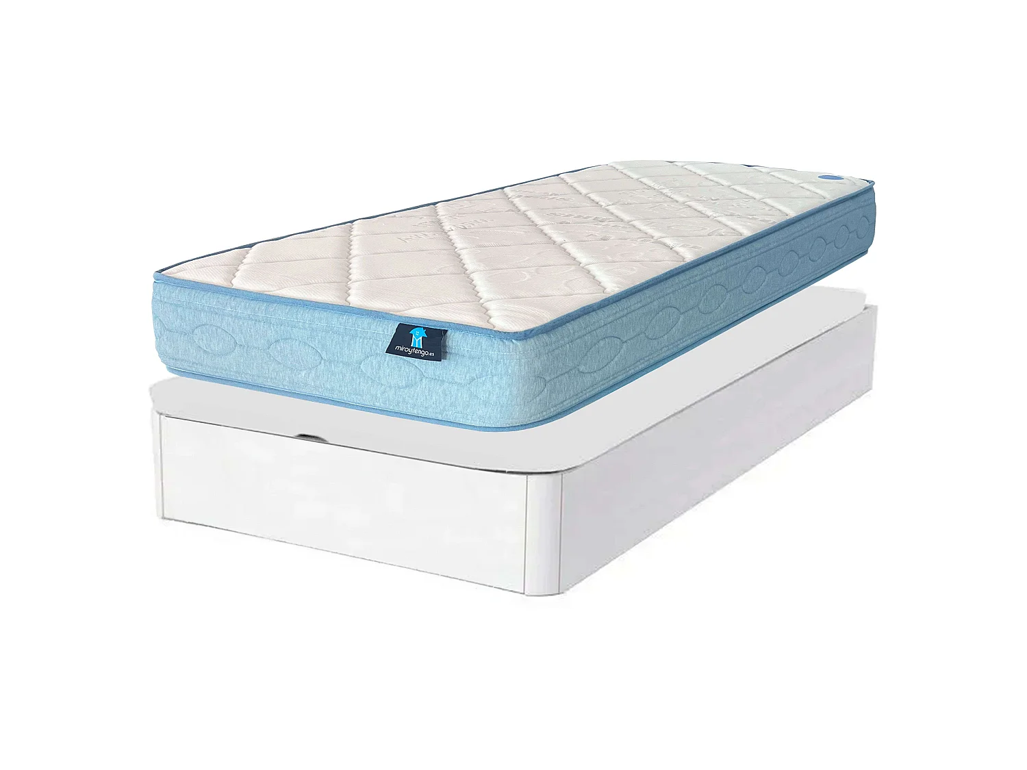 Pack Descanso Juvenil Canapé Sassy + Colchón Blanco 90x190 cm
