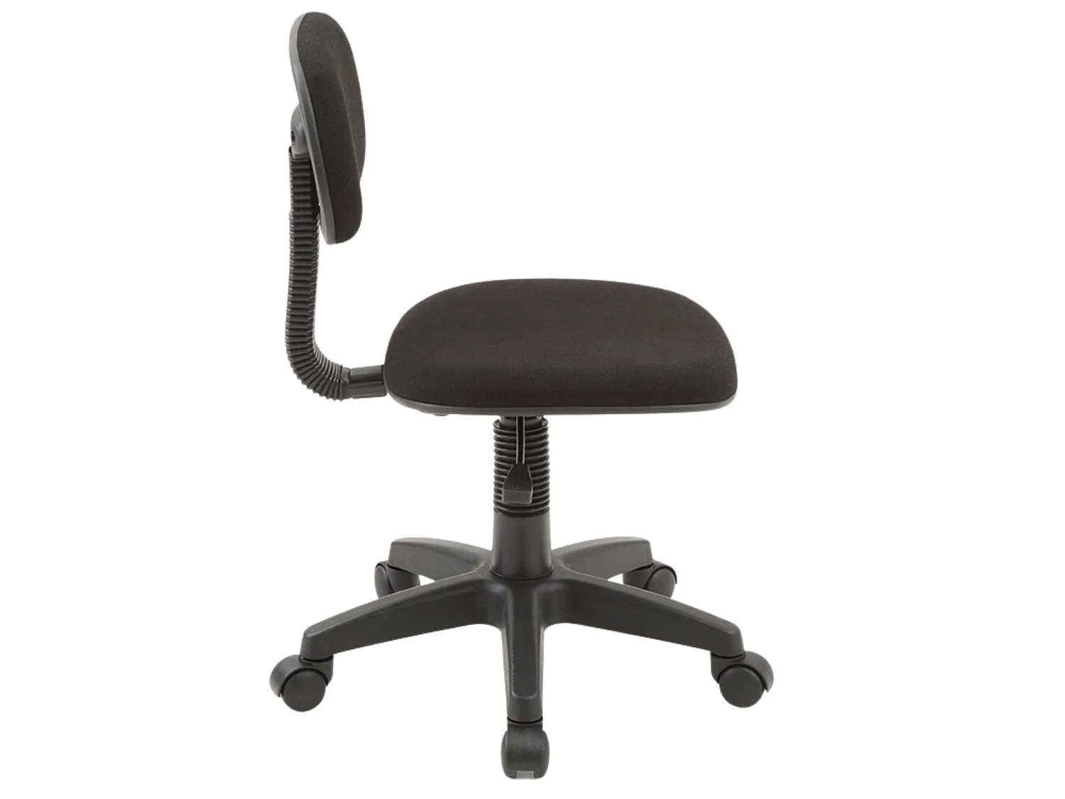 Chaise d'étude pivotante noire Blacy, hauteur réglable, pour chambre de jeunes