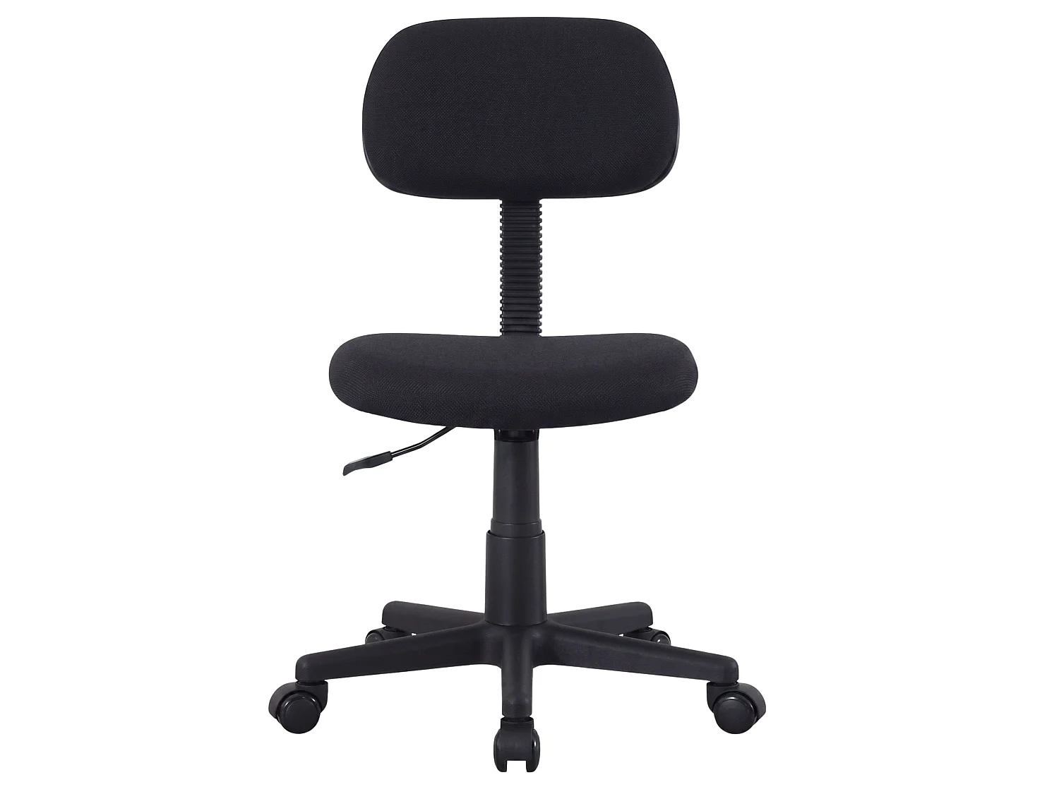 Chaise d'étude pivotante noire Blacy, hauteur réglable, pour chambre de jeunes