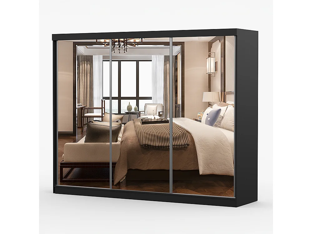 Armoire à portes coulissantes MILAN 203 cm