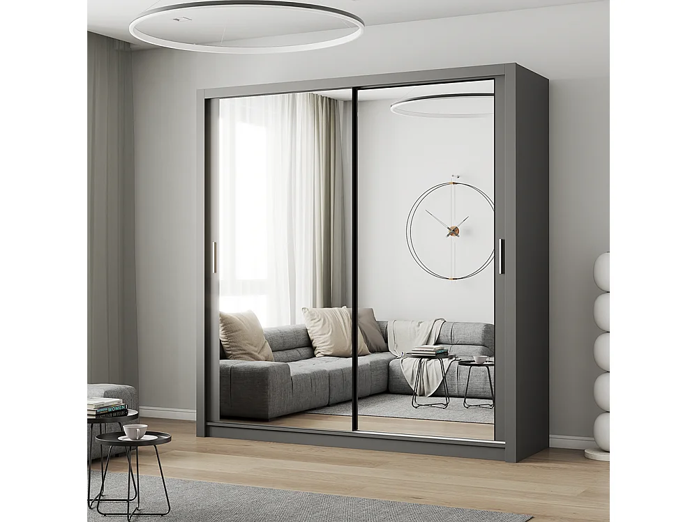 Armoire à portes coulissantes MILAN 203 cm