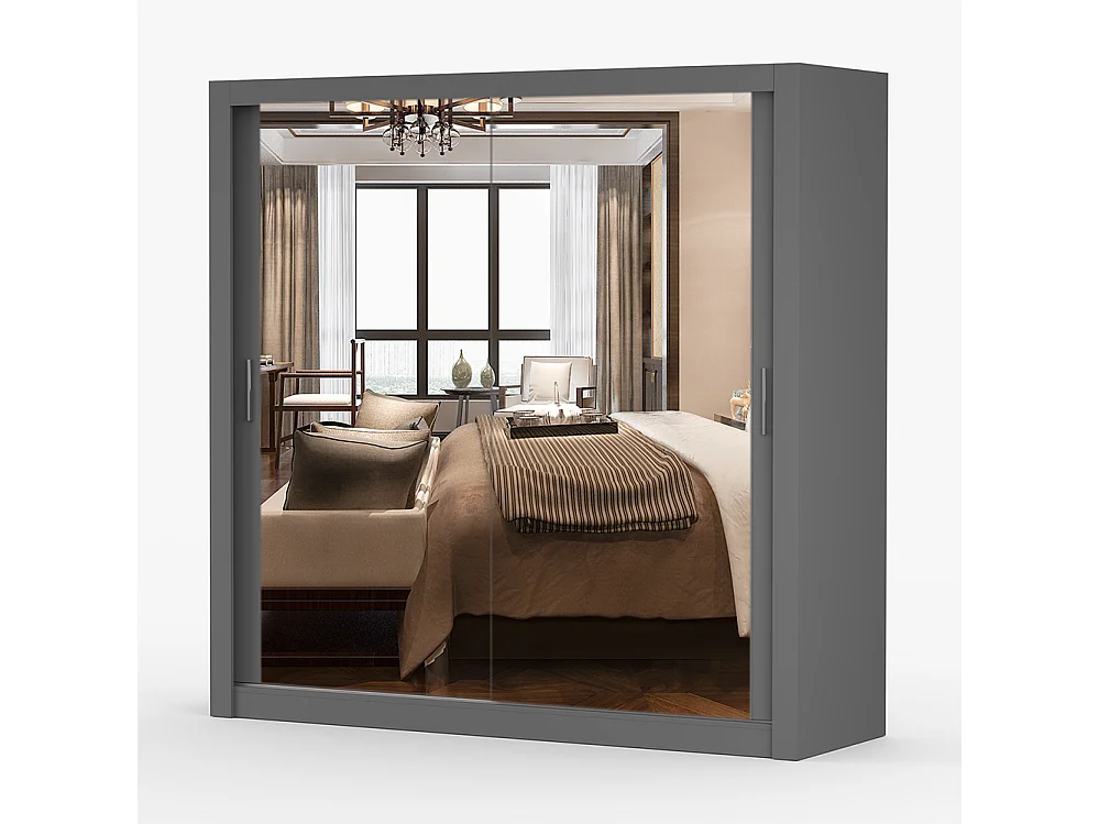 Armoire à portes coulissantes MILAN 203 cm