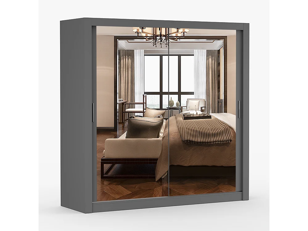 Armoire à portes coulissantes MILAN 203 cm