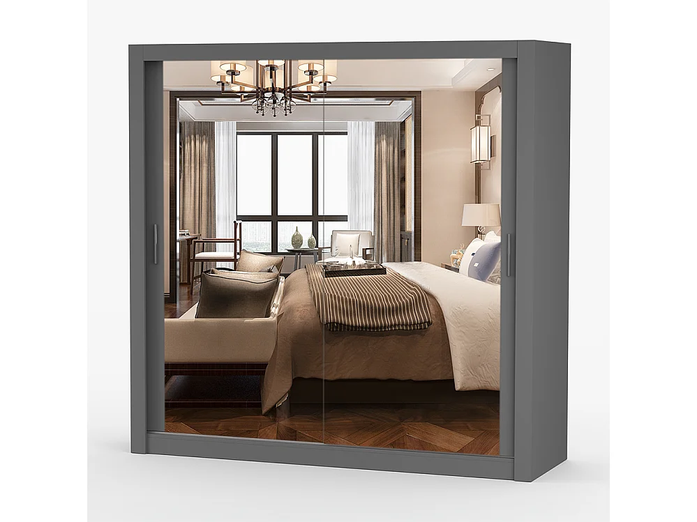 Armoire à portes coulissantes MILAN 203 cm