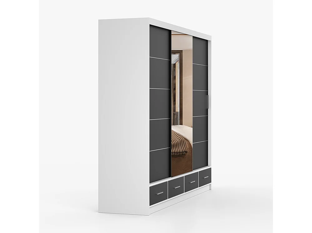 Armoire à portes coulissantes FLORENCE 250 cm