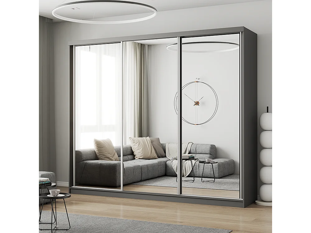 Armoire à portes coulissantes MILAN 203 cm