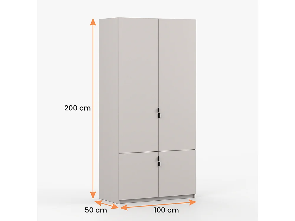 Armoire Mezzo 4D 100 cm