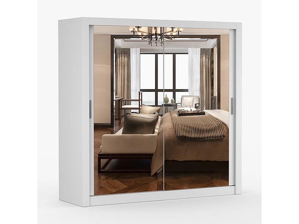 Armoire à portes coulissantes MILAN 203 cm