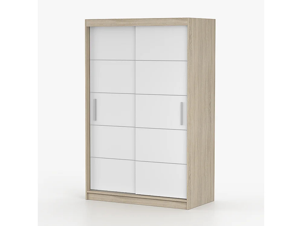 Armoire à portes coulissantes NEOMI 06 + baguettes décoratives 120 cm