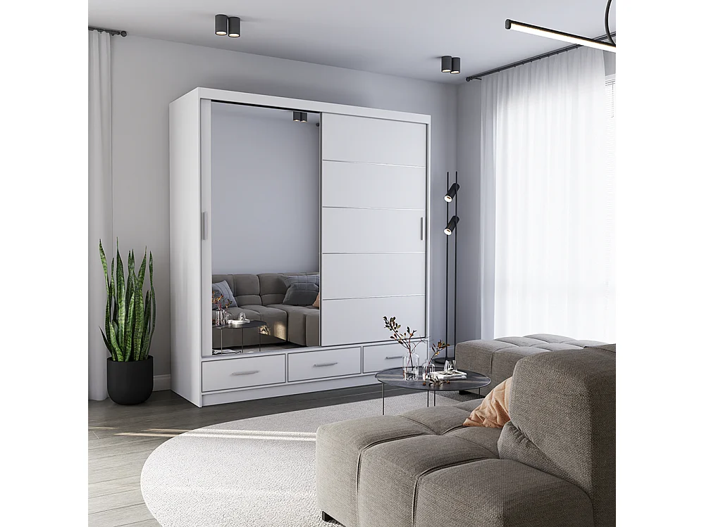 Armoire à portes coulissantes FLORENCE S 203 cm