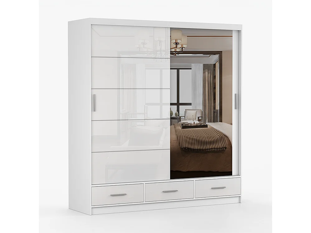 Armoire à portes coulissantes FLORENCE S 203 cm