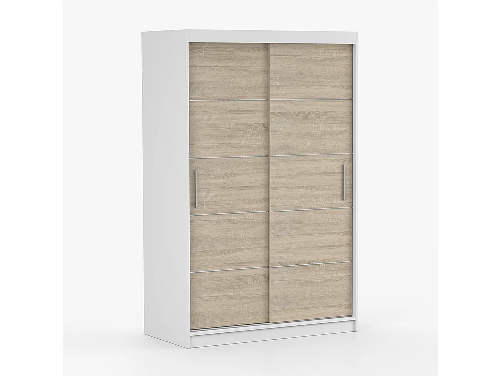 Armoire à portes coulissantes NEOMI 06 + baguettes décoratives 120 cm