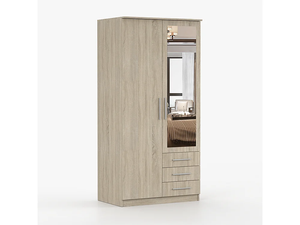Drehtürenschrank SZANTAL 2D 100 cm