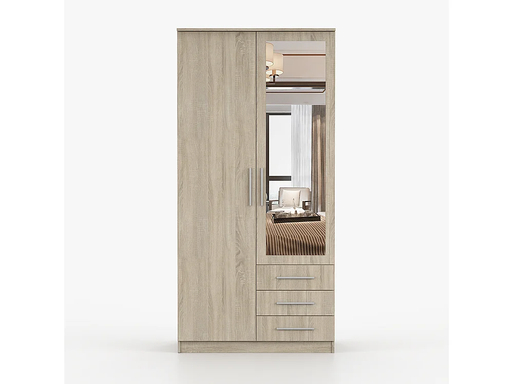 Drehtürenschrank SZANTAL 2D 100 cm