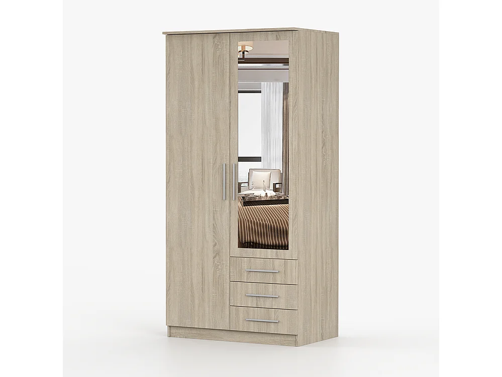 Drehtürenschrank SZANTAL 2D 100 cm