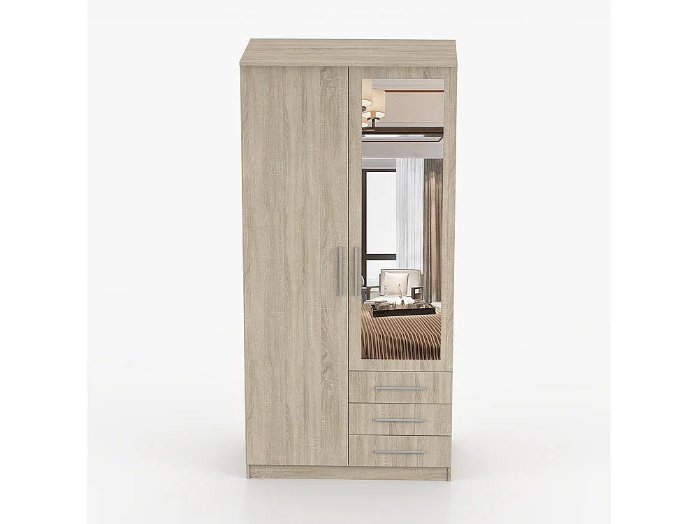 Drehtürenschrank SZANTAL 2D 100 cm