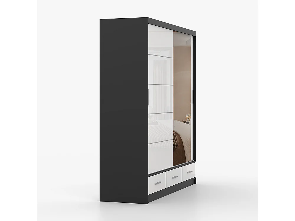 Armoire à portes coulissantes FLORENCE S 203 cm