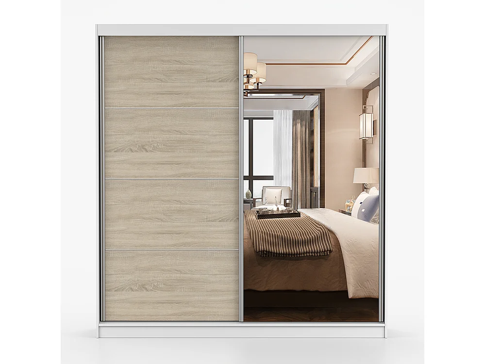 Armoire à portes coulissantes POLA 42 203 cm