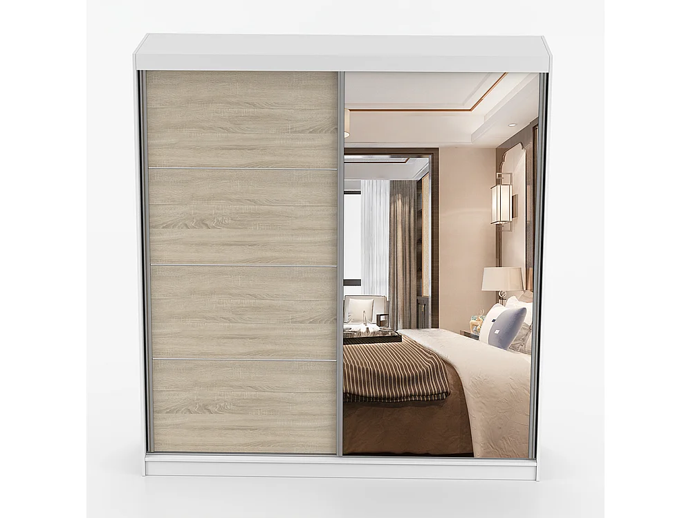 Armoire à portes coulissantes POLA 42 203 cm