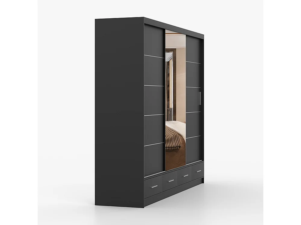 Armoire à portes coulissantes FLORENCE 250 cm