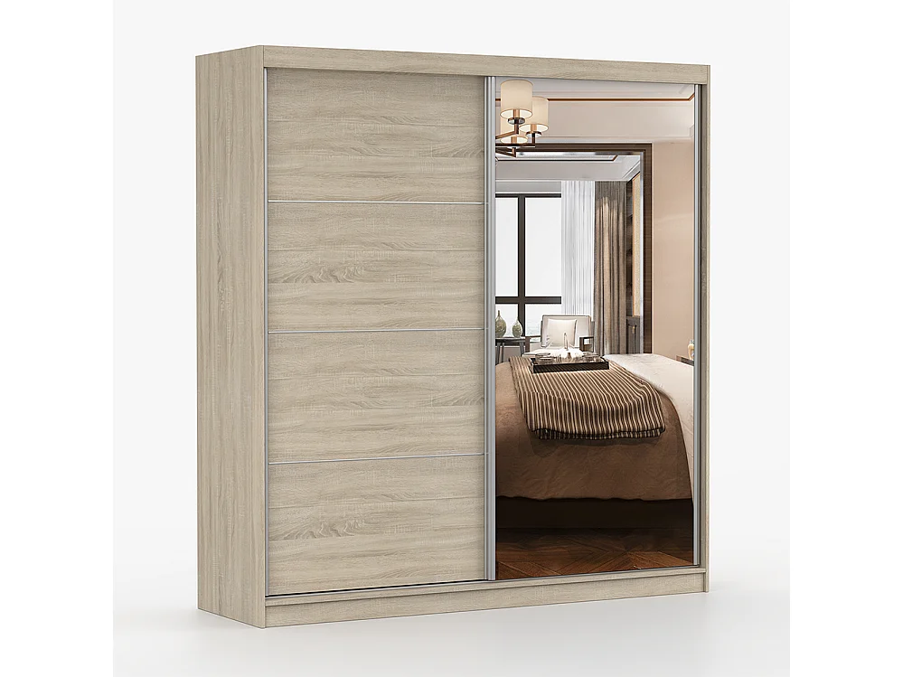 Armoire à portes coulissantes POLA 42 203 cm