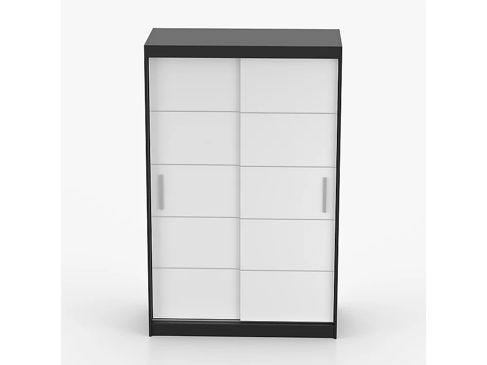 Armoire à portes coulissantes NEOMI 06 + baguettes décoratives 120 cm