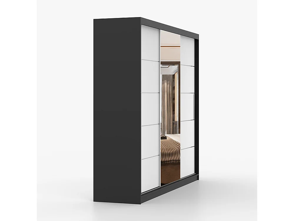 Armoire à portes coulissantes ALBA I 250 cm + miroir