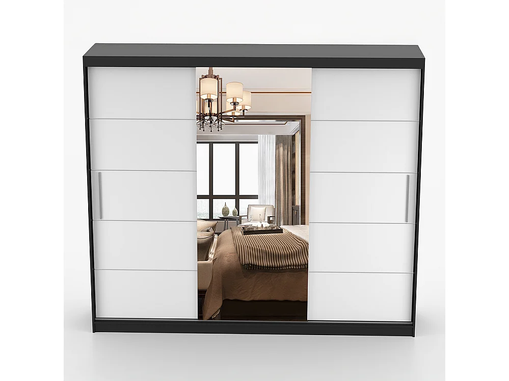 Armoire à portes coulissantes ALBA I 250 cm + miroir